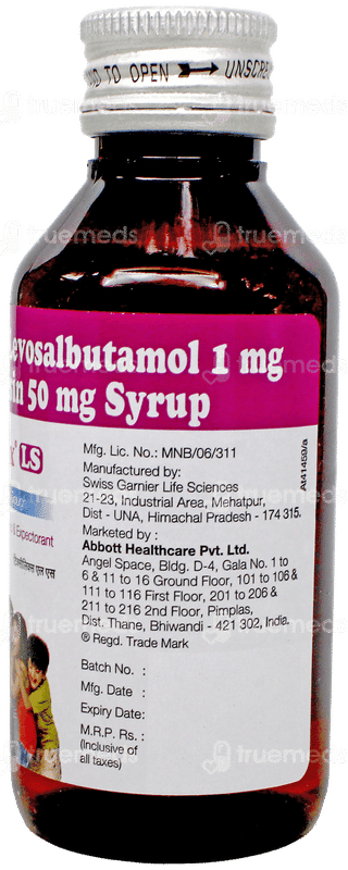 Tixylix Ls Syrup 100Ml